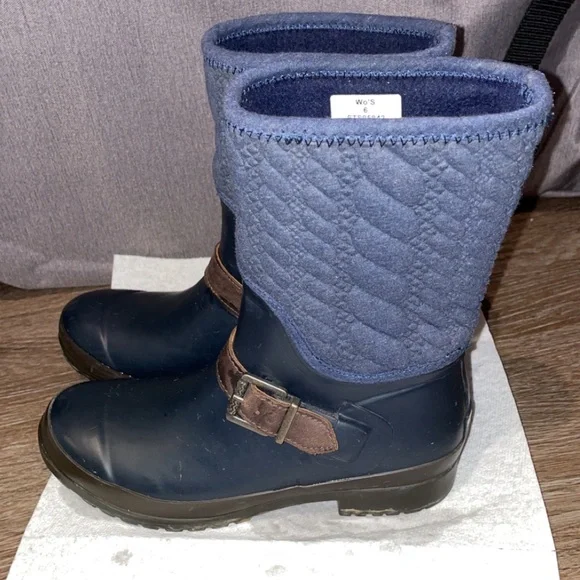 Sperry Navy Blue Rain Boots SIZE 6 - Picture 5 of 7